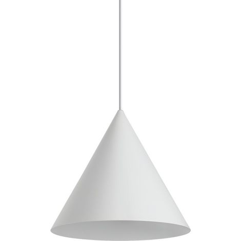 Ideal Lux A-LINE - Lámpara colgante de techo tipo domo para interior 1 luz blanca, E27 (1/2)