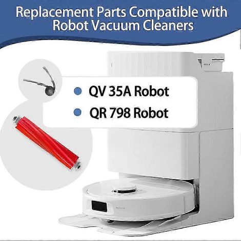 Ersatzteile für Roborock QV 35A / QR 798 Staubsaugerroboter, Hauptbürsten, HEPA-Filter, Reinigungstücher, Staubbeutel Edition 0923 (1/4)