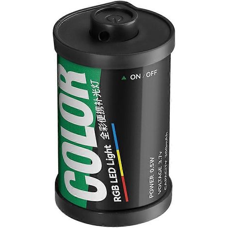 Projecteur LED RGB style cinéma avec fixation magnétique, mini lampe vidéo 300 mAh (1/5)