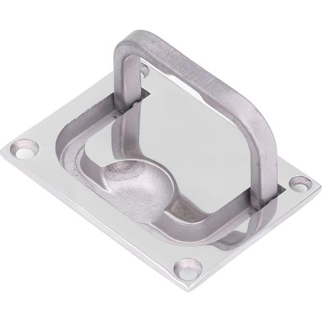 (96 x 69mm)Poignée de Trappe pour Bateaux Poignée Marine en Acier Inoxydable Trappe Encastrée pour Bateau Poignée de Traction Encastrée pour Yacht Boat Casier d'armoire Marine