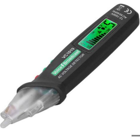 Stylo détecteur de tension sans contact, testeur de câbles d'alimentation électrique CA, haute précision, alarme sonore et lumineuse (1/5)