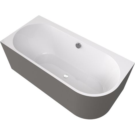 ASTRA L MONOLITH Baignoire asymétrique 160x75x60cm, blanc/agila (1/4)