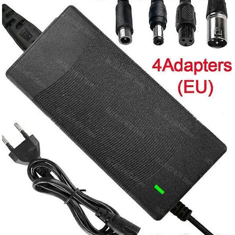 Chargeur universel 42 V 2 A pour batterie au lithium, compatible avec les draisiennes et les trottinettes électriques. (1/5)