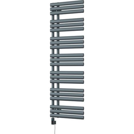 Percival - Anthracite Electric Towel Rail H1592mm x W500mm 800w Thermostatic WIFI (1/3)