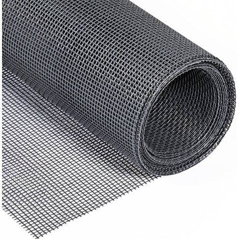Mosquitera a medida 122cm x 252cm en fibra de vidrio resistente a los rayos UV, por metros, antimosquitos - Gris (1/5)
