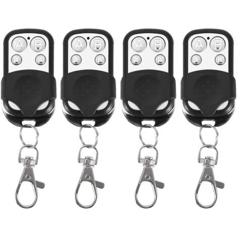 4 controles remotos universales, clon de abre-Türen de garaje eléctrico, controles remotos de repuesto de 433 MHz, controles remotos inalámbricos (1/4)