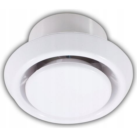 Dospel  Anémostat 125 mm - Blanc - Haute qualité - Ventilation efficace - Design moderne