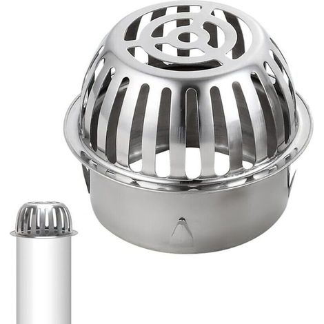 100 mm stainless steel 304 gutter filters Ø The gutter guard prevents roof pipes, leaves and moss from becoming contaminated and facilitates drainage (1/5)