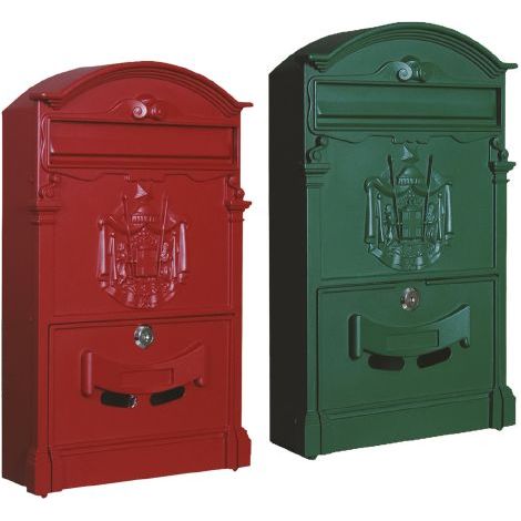 CASSETTA POSTALE 'CAMELIA' cm 25,5 x 9 x H.41 - verde muschio