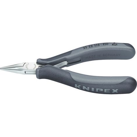 KNIPEX 35 22 115 ESD Pinza speciale per elettronica ESD con cerniera passante con manici multicomponente 115 mm