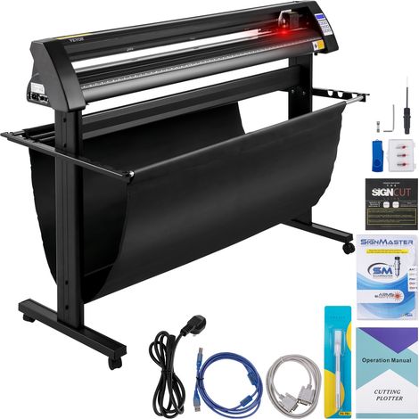 1350 mm plotter de découpe vinyle avec logiciel Signcut, traceur précis pour stickers, lettrage et tracés (1/5)