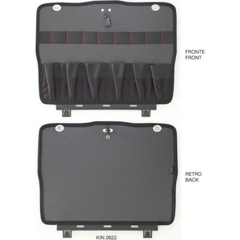 Panneau inférieur porte-outils GT LINE KIN.0622 avec poches élastiques
