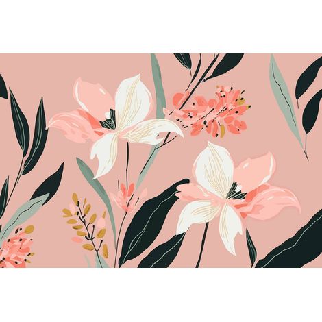 Papier peint panoramique - Fleurs - 130 cm x 86 cm (1/2)