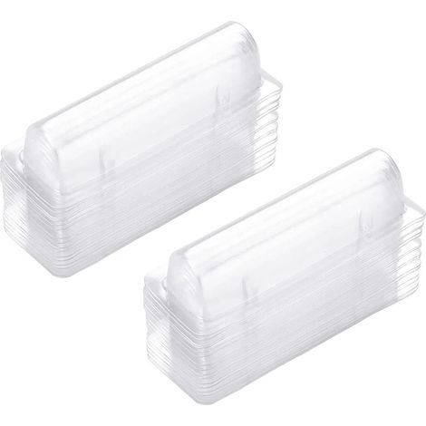 Boîte Transparente - PP - 9,6 x 4 x 1,5 cm - Pour Emballage Cadeau Fait Main, Cosmétiques, Petit Objets - Lot de 20 (1/5)