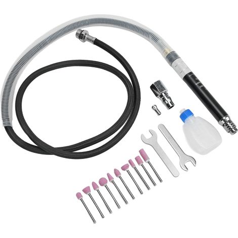 Kit de Mini Meuleuse Pneumatique pour Crayon, Ensemble de Graveur et Polisseur Portable (1/5)