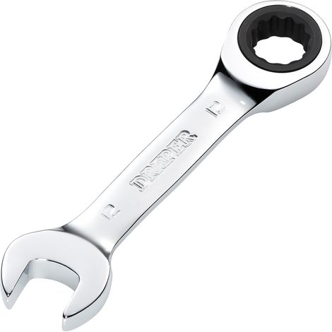 Draper 12MM STUBBY RATCHETING SPANNER 27890 27890 HI-TORQ® Metric Stubby Ratchet Combination Spanner