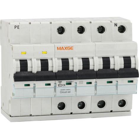 Limitatore di sovratensioni permanenti + transitorie 4P-Classe II-15kA-1,5kV MAXGE 32 A