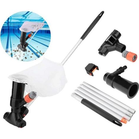 Aspirateur piscine hors sol automatique, kit de nettoyage piscine hors sol, aspirateur piscine à jet, accessoires piscine (1/4)