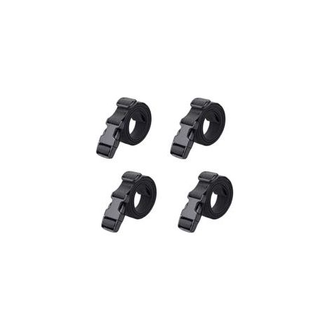 25-mm-Schnellverschlussgurte, Gepäckgurte, kleine Ratschengurte aus Kunststoff zum Sichern und Transportieren von Gepäck (Schwarz – 25 mm, 1,8 m) – Crezuo (1/4)