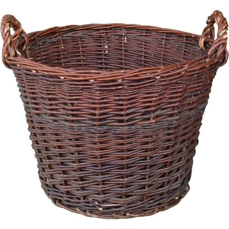 Panier à pommes de terre Ø 50 cm, panier en osier, panier de récolte, panier à bois de chauffage, panier à fruits, panier de remplissage, panier en osier