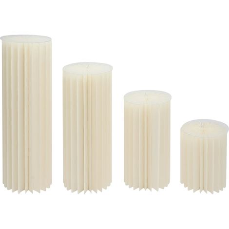 Supporto per fiori, design resistente, espositore a più altezze, bianco (1/2)