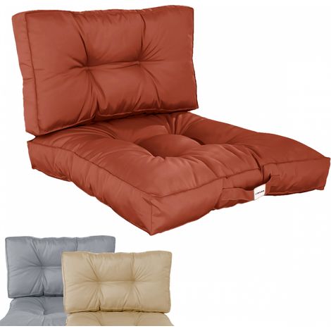 Linxor – Coussins capitonnés pour salon de jardin – 60 x 60 cm – Déperlant et imperméable – Mousse confortable – Certifié OEKO-TEX®