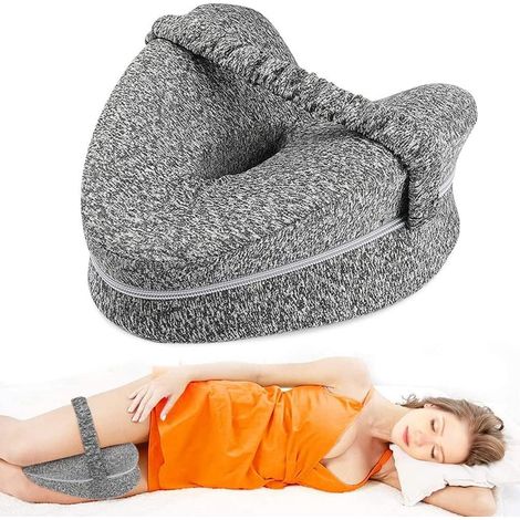 Orthopädisches Memory-Schaum-Kissen für Seitenschläfer, orthopädisches Kissen mit Gurt