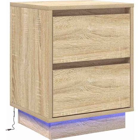 Cabinet de chevet,Table de chevet,Table de nuit avec tiroir Chêne sonoma 39 x 34.5 x 50 cm CFW123182 (1/5)