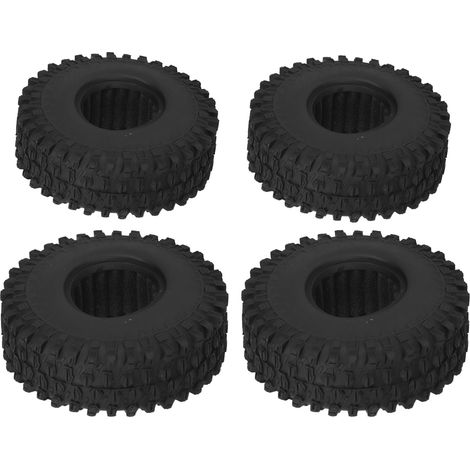 4 Pneus en caoutchouc 120 mm pour télécommande, remplacement pour SCX10/TRX4, voiture RC 1/10 (1/5)