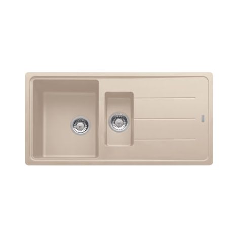 Franke Lavello BFG651OA 1 Vasca e 1 Vaschino Gocciolatoio Reversibile Dimensioni 97 x 50 cm Colore Avena Serie Boston (1/2)