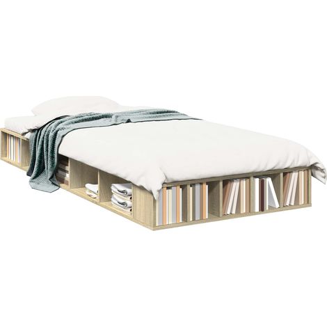 Estructura de cama con almacenamiento Roble Sonoma 80 x 200 cm vidaXL (1/5)
