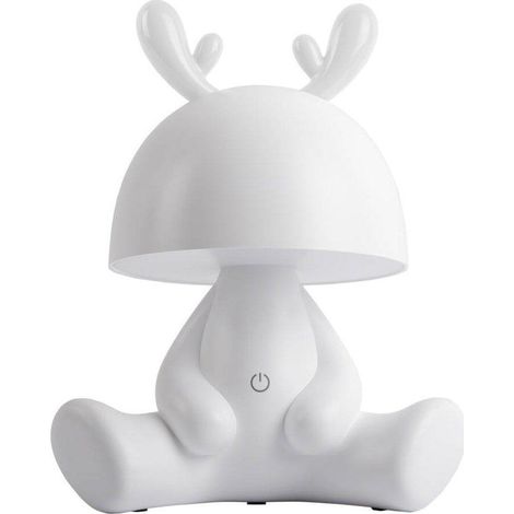 Leitmotiv Lámpara de Mesa Deer Blanca LED Sin Cable
