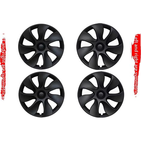 Radabdeckung, ABS-Material, kompatibel mit Tesla Model Y, Zyklon Stil 4 PCS (1/2)