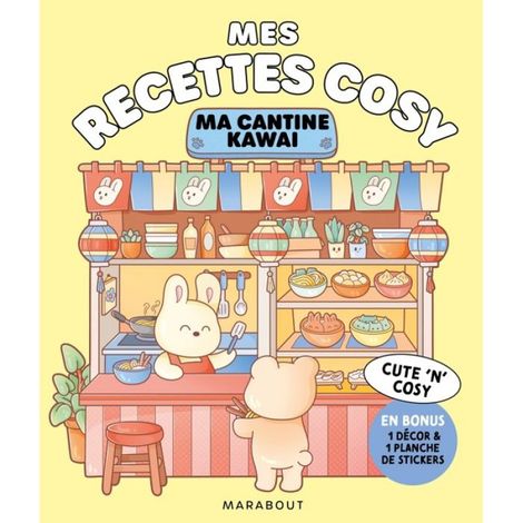 Livre De Recettes - 35 Recettes Japonaises Simples - Avec Décor Restaurant À Monter Et Planche De Stickers - 1 Pièce