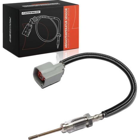 Sensor de temperatura, longitud total 417,5 mm, longitud del cable 359,5 mm, tamaño de rosca M12x1.25, 2 contactos de conector, carcasa del conector en ángulo (1/4)
