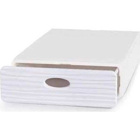 Qbox Weiße Aufbewahrungsbox 28x40xH9 cm