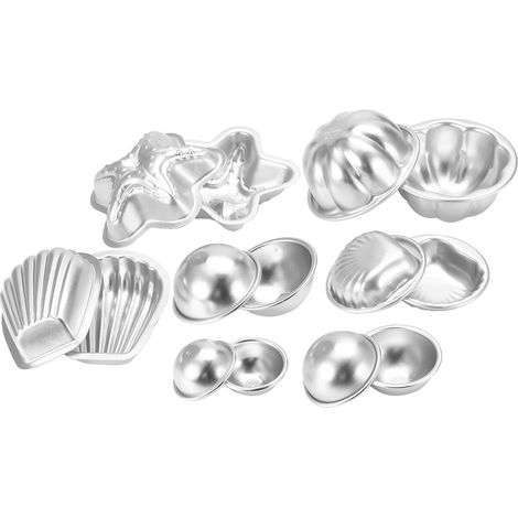 Moules à bombes de bain en alliage d'aluminium artisanales pour bricolage et création de cosmétiques (1/5)
