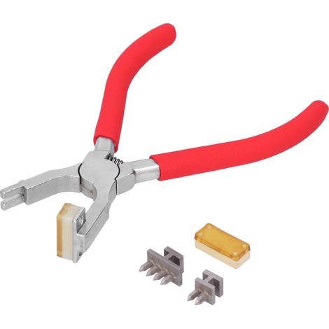 Pince à perforer le cuir en acier à haute teneur en carbone, outil manuel de bricolage pour perforatrice à losanges (1/5)