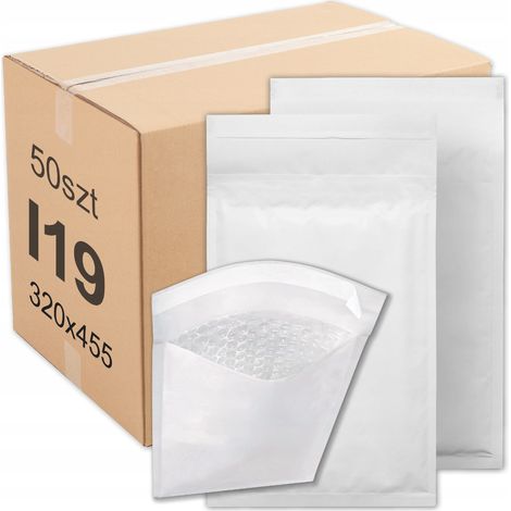 Enveloppes à bulles blanches I19 19I, 50 pièces, carton renforcé (1/5)