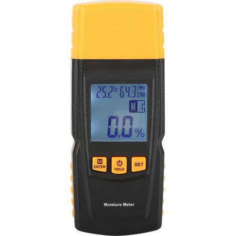 GM610 Digital LCD 2-Pin Wood Moisture Meter Tester Wood Hygrometer Humidity Detector (1/5)