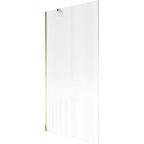 Paroi de baignoire Mexen Next 1 volet 90 x 150 cm, rayé, doré - 895-090-000-00-09-50 (1/5)