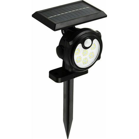 VURAHOME - 36 LED Lampe Solaire Extérieur, IP65 étanche Applique Eclairage Exterieur Solaire Sécurité Avec Detecteur de Mouvement 3 Modes Lumière 1200mAh Spot Projecteur Solaire Puissante Pour Jardin (1/2)