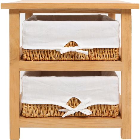 Premier Housewares Honey 2 Maize Baskets Storage Unit