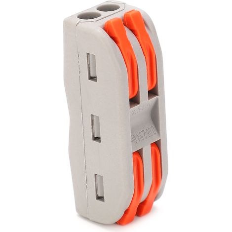 Connecteur électrique SPL-2, 5 pièces, raccord fil rapide, jonction souple et rigide, serre-fil unicolore, connecteur de câble pratique (1/5)
