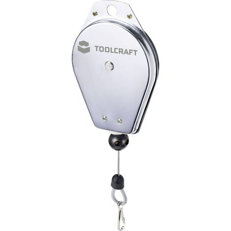 TOOLCRAFT TO-7310169 Cavo a molla, estensione della fune fino a 2 m. Capacità di carico (max) 3 kg