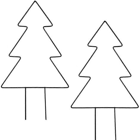 Treillis de jardin en métal pour plantes grimpantes, support décoratif, 8 pièces (1/5)