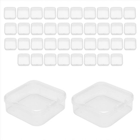 Lot de 40 lot transparent plastique Beads rangement boîtes boîte (1/5)