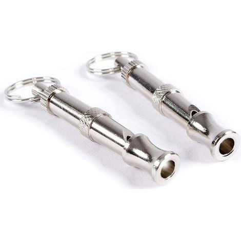 Sifflet Ultrasonique pour Chien Anti-Abboiement, Clé Portable à Double Ton pour Dressage Canin