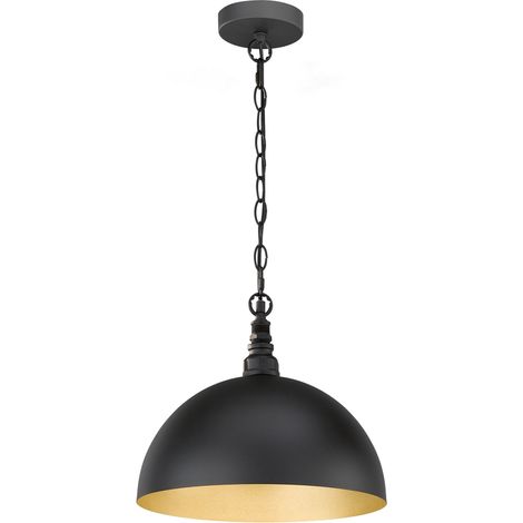 Suspension Fischer & Honsel Leitung Noir ⌀35cm E27 60W (1/5)