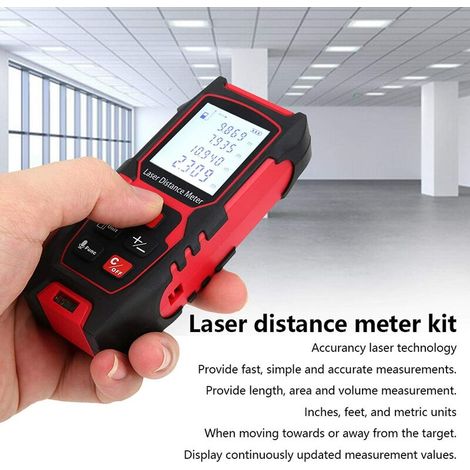Infrarot-Entfernungsmesser, Laser-Entfernungsmesser, Betterlife-Lasertechnologie, 1 hochpräziser tragbarer Laser-Höhenmesser, Laser-Entfernungsmesser zur Innenmessung (40 m) (1/4)